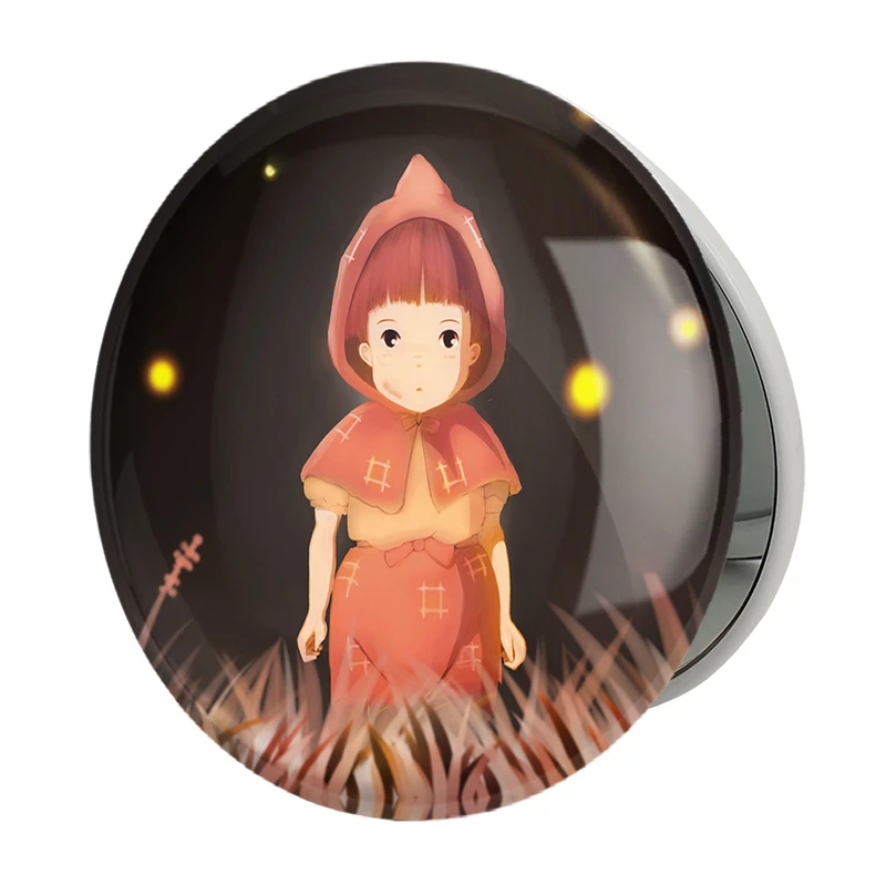 آینه جیبی خندالو طرح ستسوکو انیمیشن گورستان کرم های شب تاب مدل تاشو کد 13699 