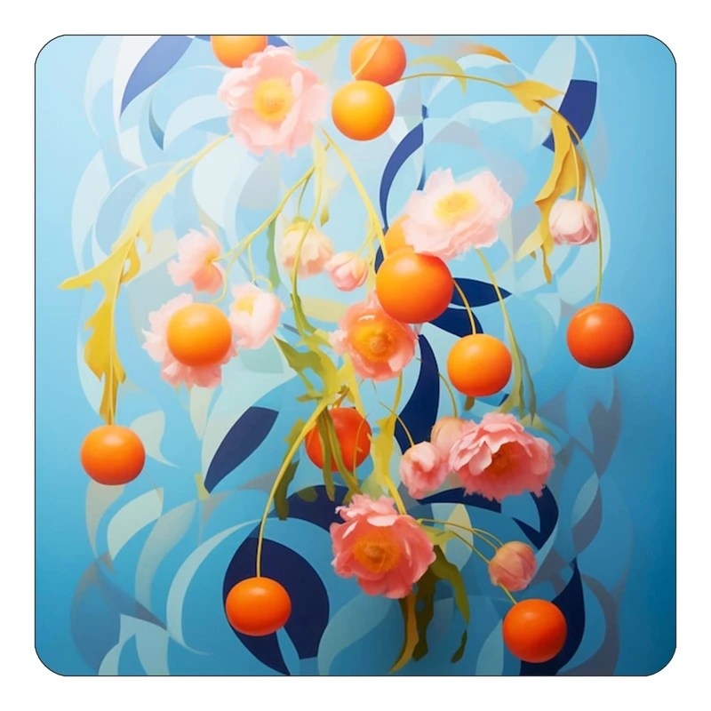 مگنت کاکتی طرح نقاشی رنگ روغن مدل mp73308