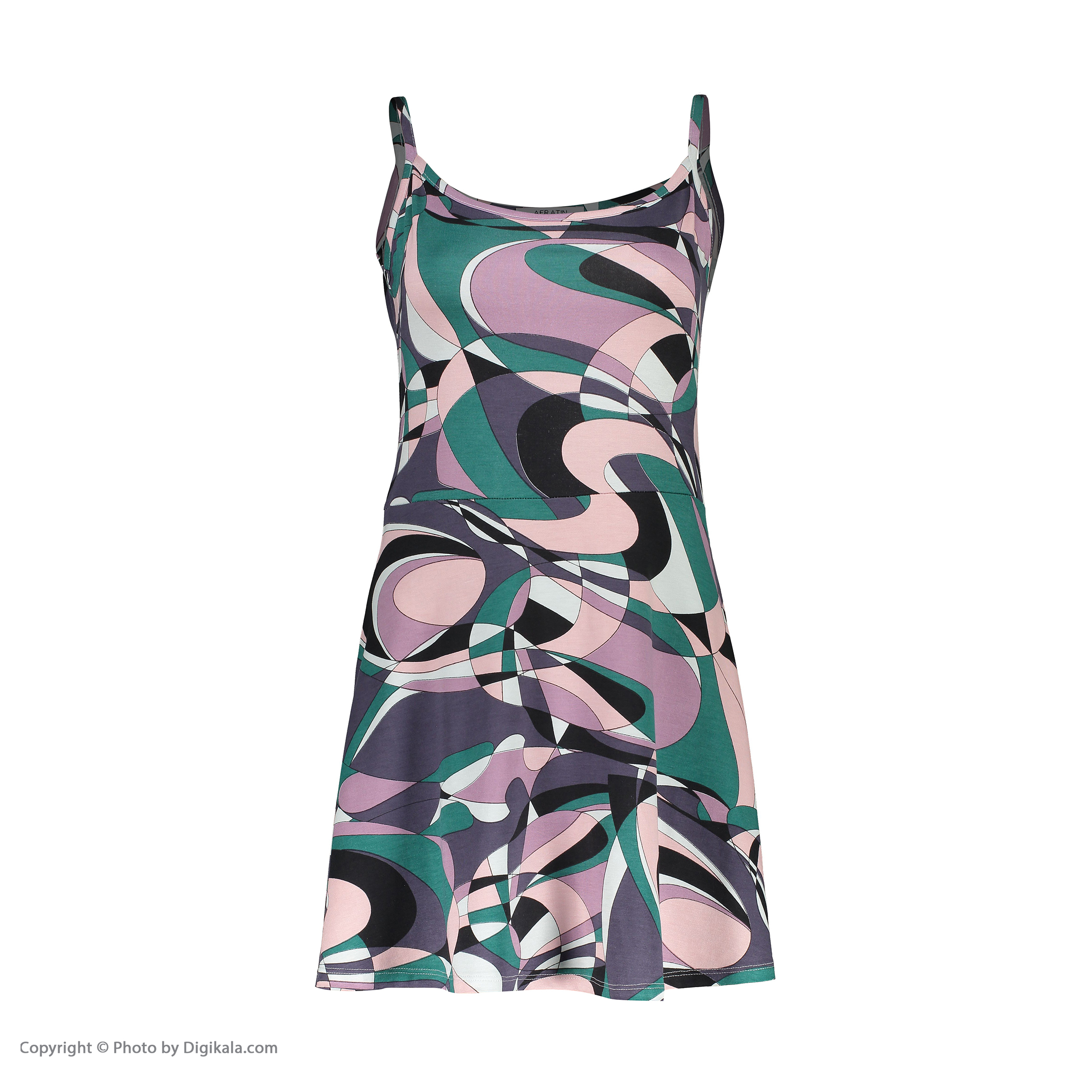 پیراهن زنانه افراتین مدل نگار رنگ سبز