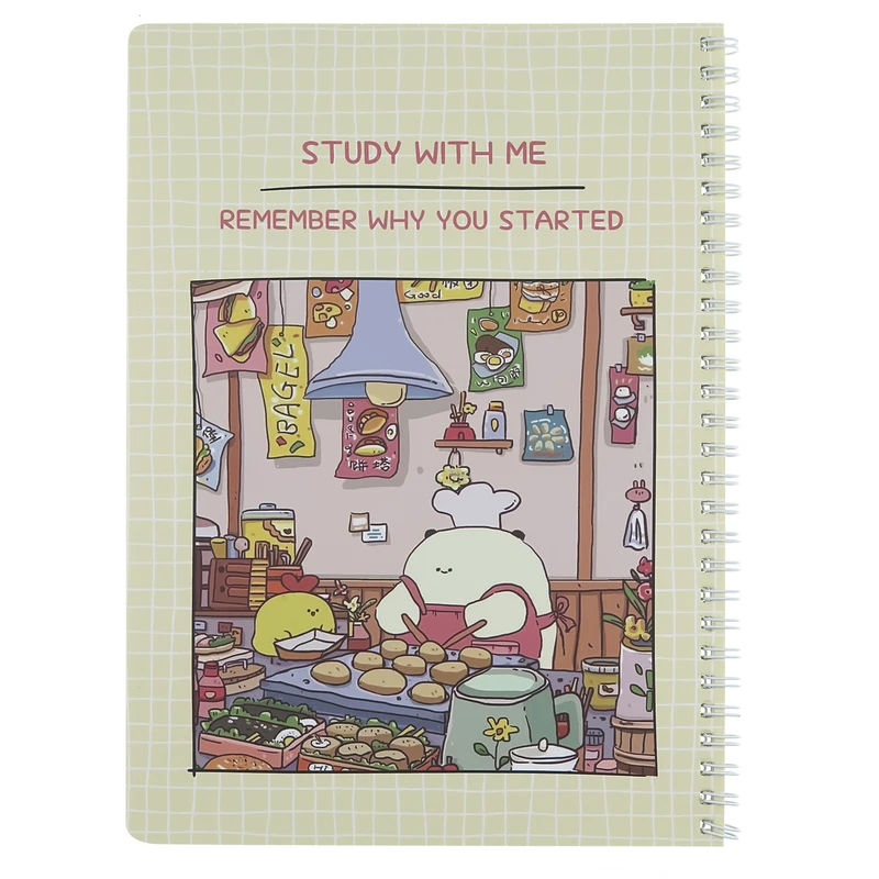 دفتر مشق 50 برگ پانداک مدل صفحات طرحدار طرح کیوت کد 1170