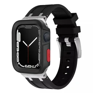 Sprig Silicone AP Amizze Band Suitable for Apple Watch SE 2023 Aluminum Case 44mm with cover