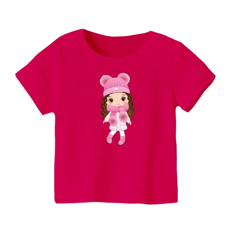 تی شرت آستین کوتاه بچگانه مدل دخترک کد ۱۵