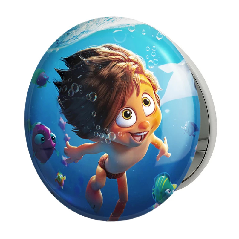 آینه جیبی خندالو طرح انیمیشن پسر دلفینی مدل تاشو کد 26712 