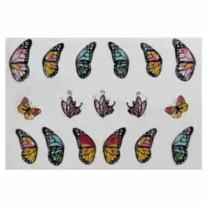 استیکر طراحی ناخن مدل پروانه کد A229