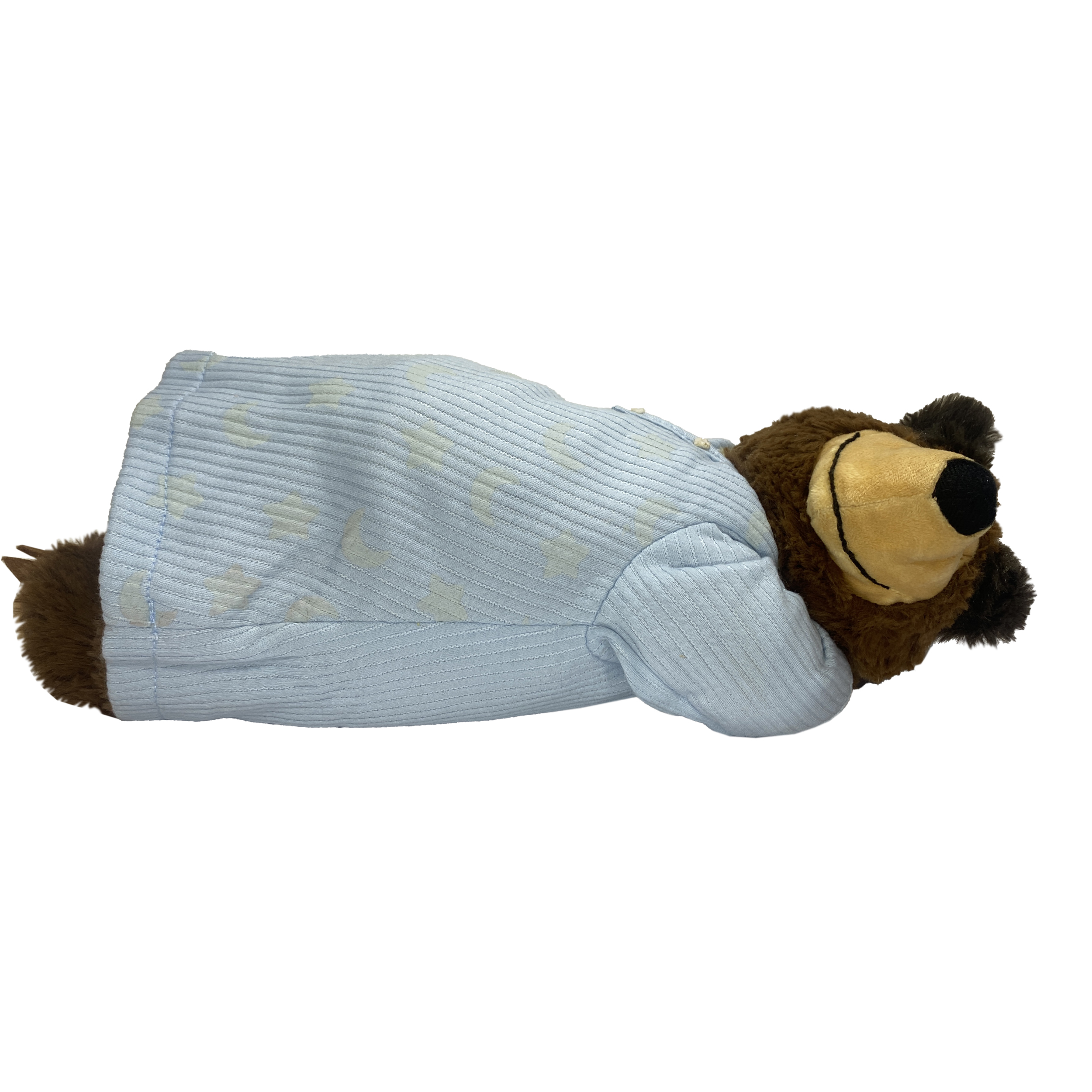 عروسک طرح خرس میشا لباس خوابیده مدل 16101 ارتفاع 40 سانتی متر
