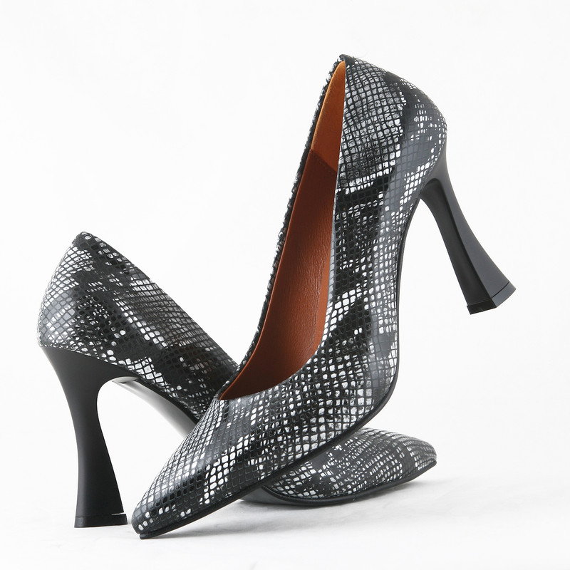 ست کیف و کفش زنانه چرم یلسان مدل آتریسا کد ROZ-RTL-916-msk