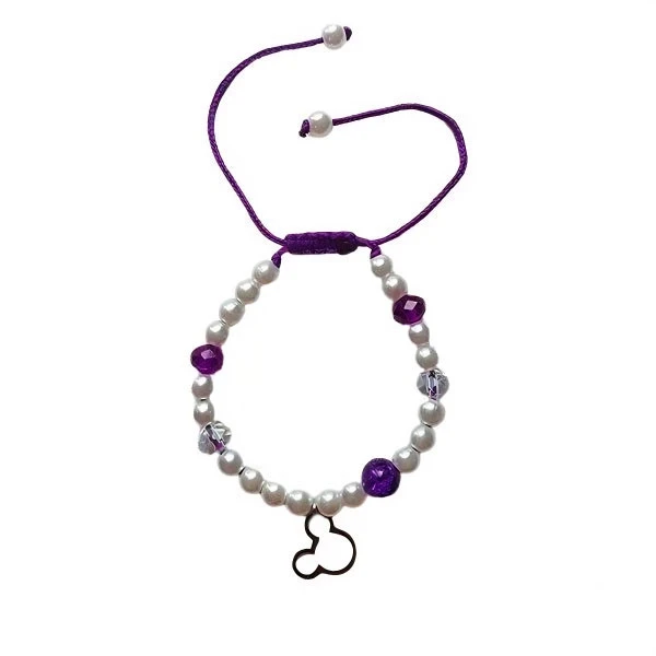 دستبند زنانه مدل مروارید طرح خرس کد HC401