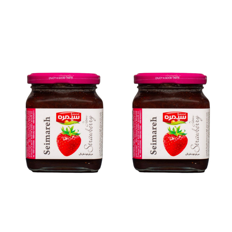 مربا توت فرنگی سیمره - 300 گرم بسته 2 عددی