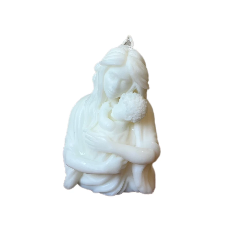 شمع دست‌ساز بدون‌بو مدل آغوش مادر زمان اتمام 4 ساعت