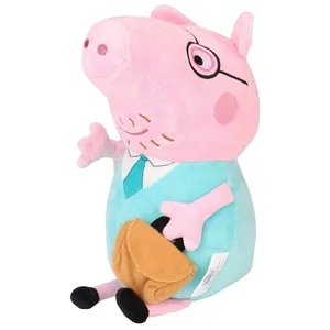 عروسک طرح شخصیت پپا پیگ مدل Daddy Peppa Pig کد SZ5/329 ارتفاع 30 سانتی‌متر
