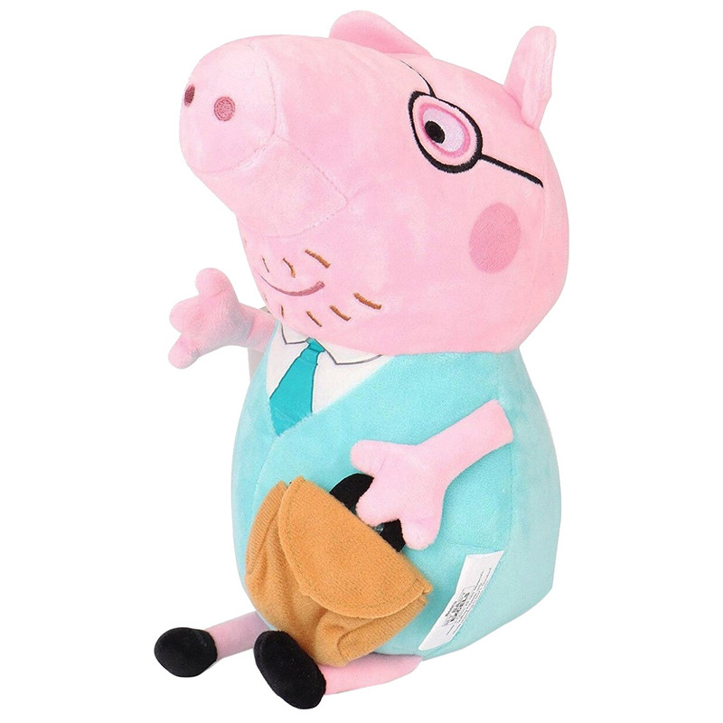 عروسک طرح شخصیت پپا پیگ مدل Daddy Peppa Pig کد SZ5/329 ارتفاع 30 سانتی متر