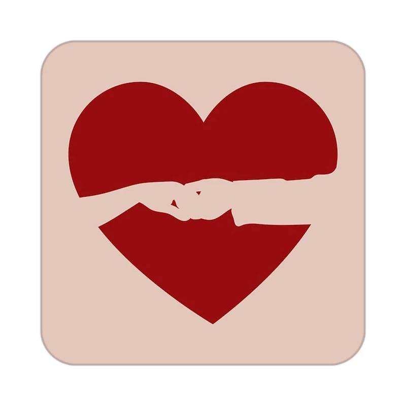 زیر لیوانی کاکتی طرح عاشقانه مدل mp36975