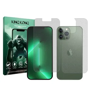 King Kong Tough model matte screen protector suitable for Apple iPhone 13 Pro Max mobile phone along with the back protector 