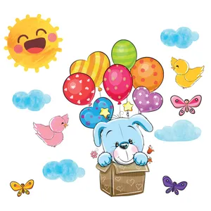 استیکر دیواری کودک مدل cute14 hk