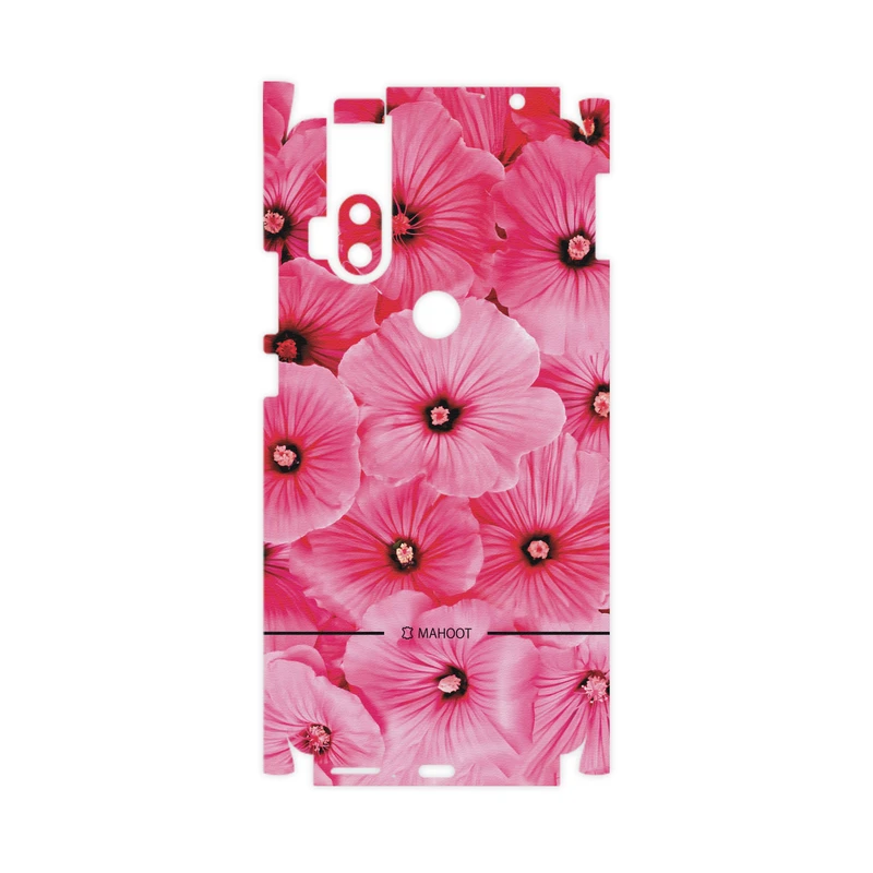 برچسب پوششی ماهوت مدل Pink-Flower-FullSkin مناسب برای گوشی موبایل موتورولا One Hyper