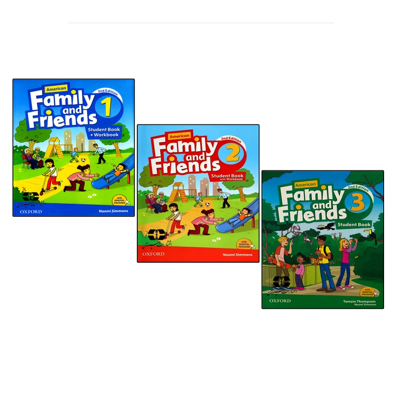 کتاب American Family And Friends Second Edition اثر Tamzin Thompson And Naomi Simmons انتشارات سپاهان 3 جلدی