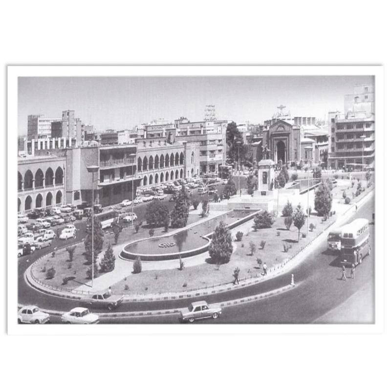 تابلو بکلیت طرح تهران قدیم میدان توپخانه مدل W-14424