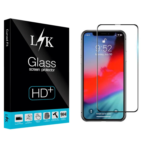 محافظ صفحه نمایش ال کی مدل Hard glass مناسب برای گوشی موبایل اپل iphone x / xs