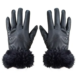 دستکش زنانه مدل چرم کد GL022