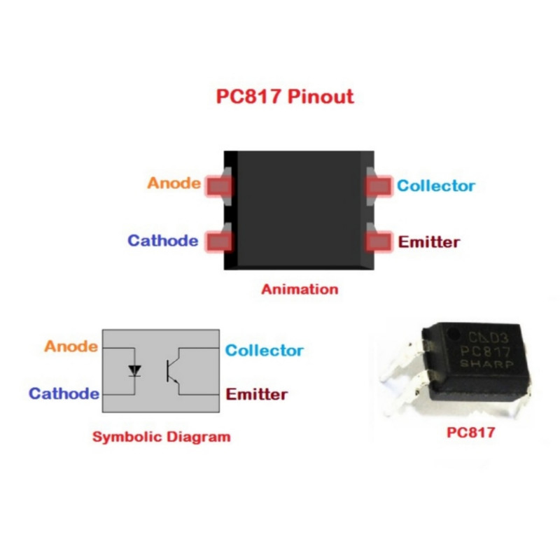 آی سی مدل PC817 آی سی مدل PC817