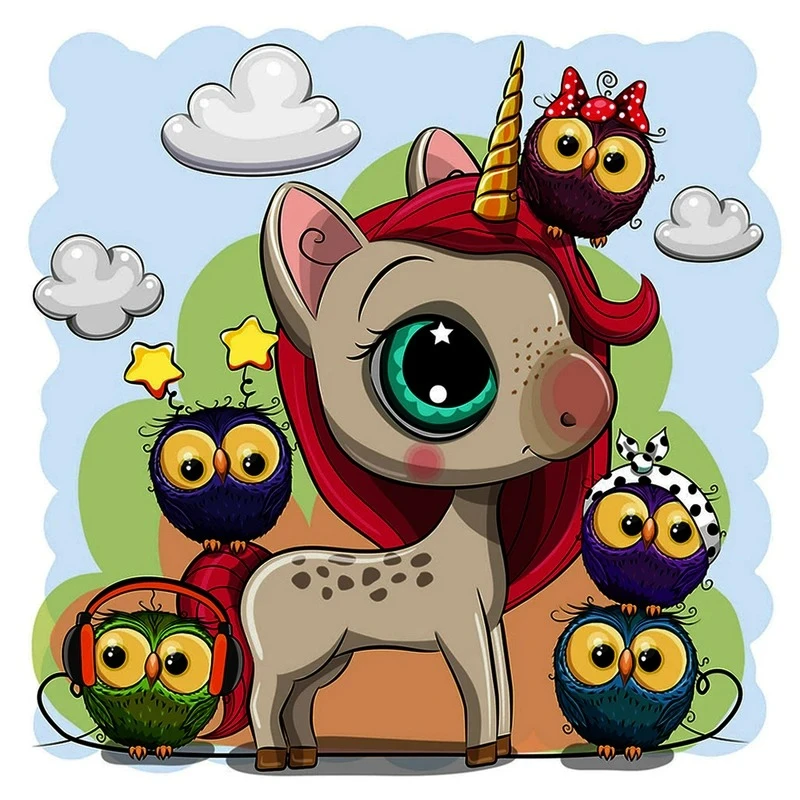 استیکر پارچه و لباس کارانس مدل  اسب تک شاخ کد AST-43 بسته 2 عددی