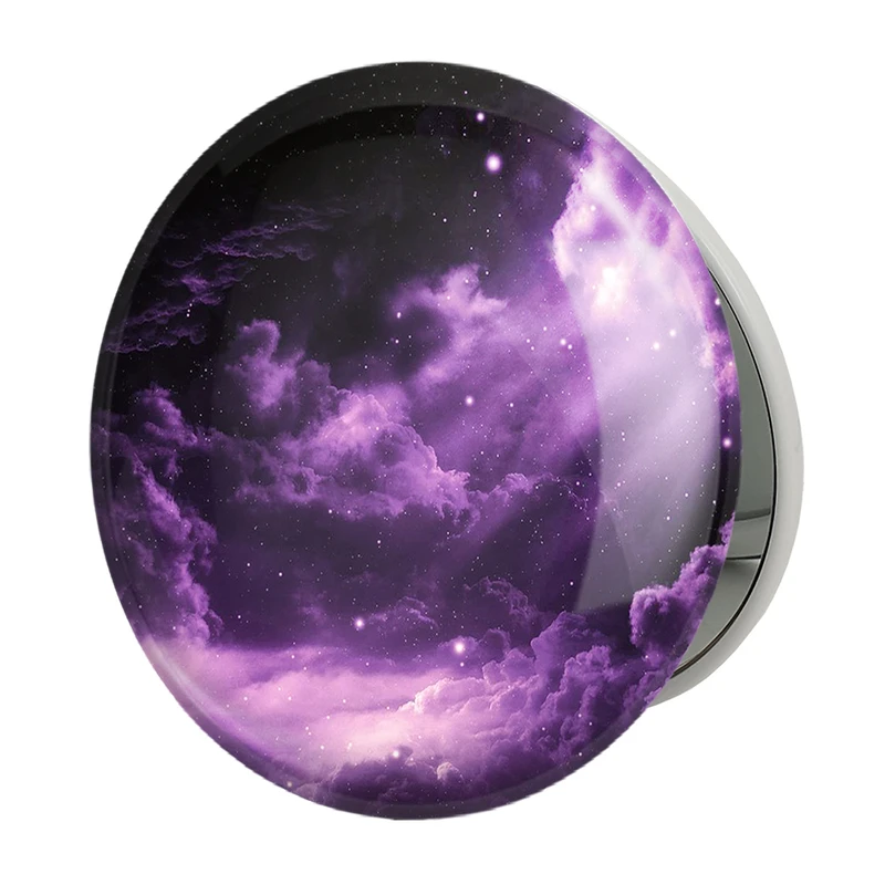 آینه جیبی خندالو طرح کهکشان و سیاره ها مدل تاشو کد 25374 