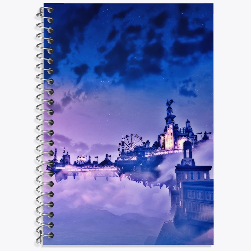 دفتر زبان 50 برگ خندالو مدل دو خط طرح بازی بایوشاک (Bioshock) کد 31368