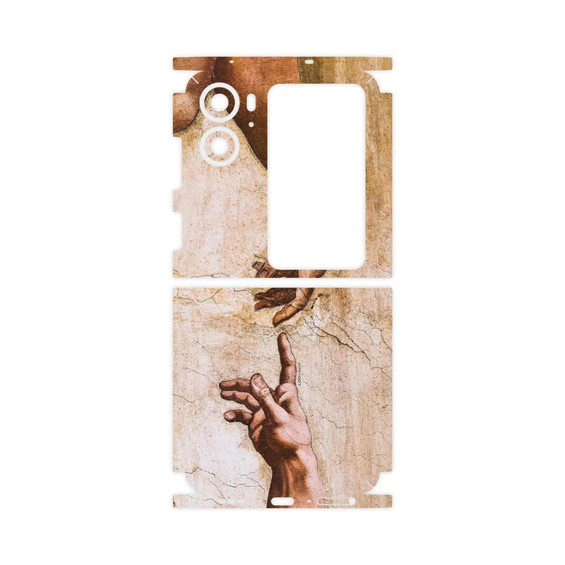برچسب پوششی ماهوت مدل The Creation of Adam of MichelAnge-FullSkin مناسب برای گوشی موبایل اپو Find N2 Flip