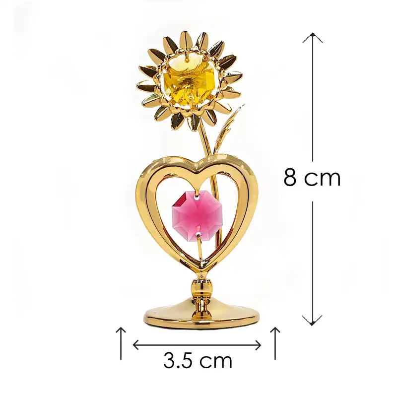 تندیس سواروسکی مدل گل عشق