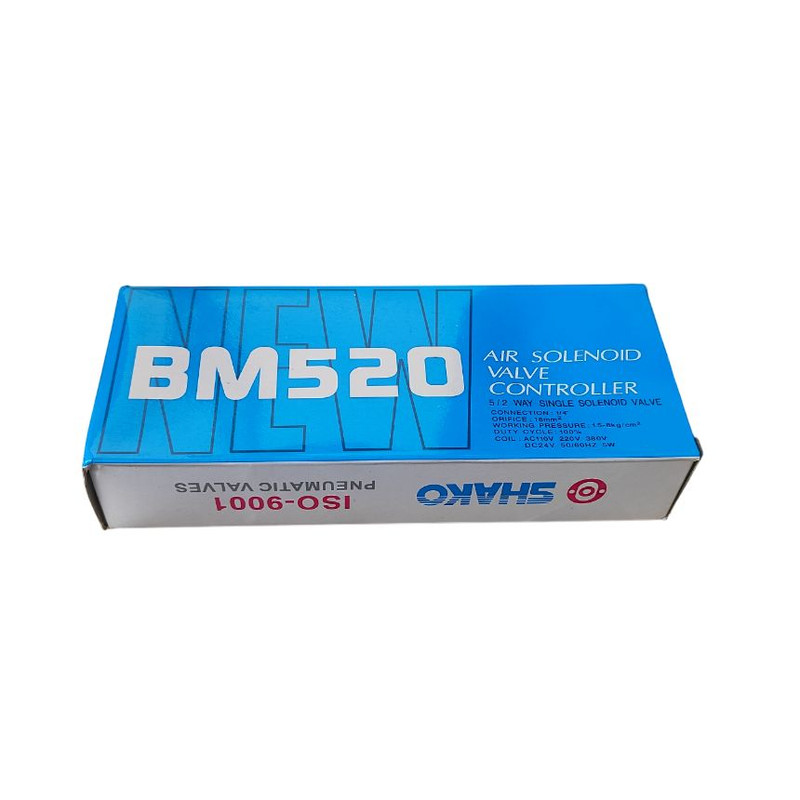 شیر برقی پنوماتیک بادی شاکو مدل Shako BM520-04-S 5-2 1/2inch 220V شیر برقی پنوماتیک بادی شاکو مدل Shako BM520-04-S 5-2 1/2inch 220V