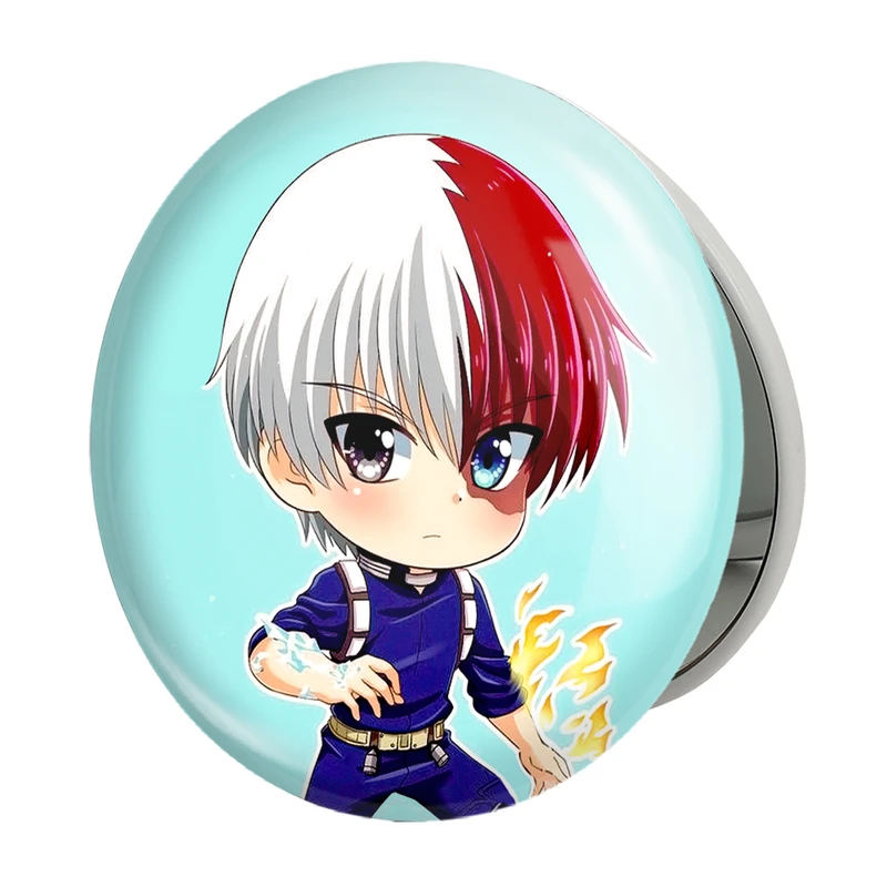 آینه جیبی خندالو طرح شوتو تودوروکی انیمه آکادمی قهرمان من My Hero Academia مدل تاشو کد 10075 