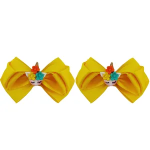 گیره مو دخترانه مدل یونیکورن اسب تکشاخ کد L09 بسته دو عددی