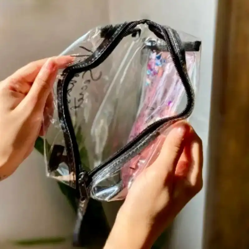 کیف لوازم آرایش زنانه مدل آکواریومی