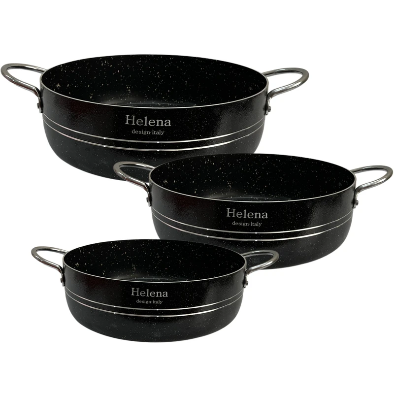 سرویس تابه گرانیتی 3 پارچه هلنا مدل کلاسیک