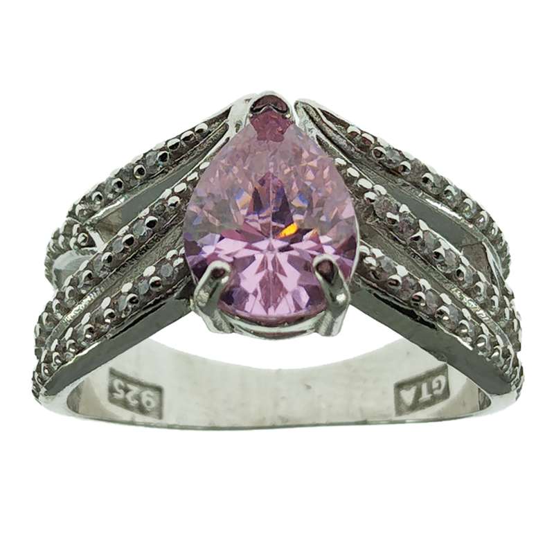 انگشتر نقره زنانه سلین کالا مدل یاقوت سرخ کد 53