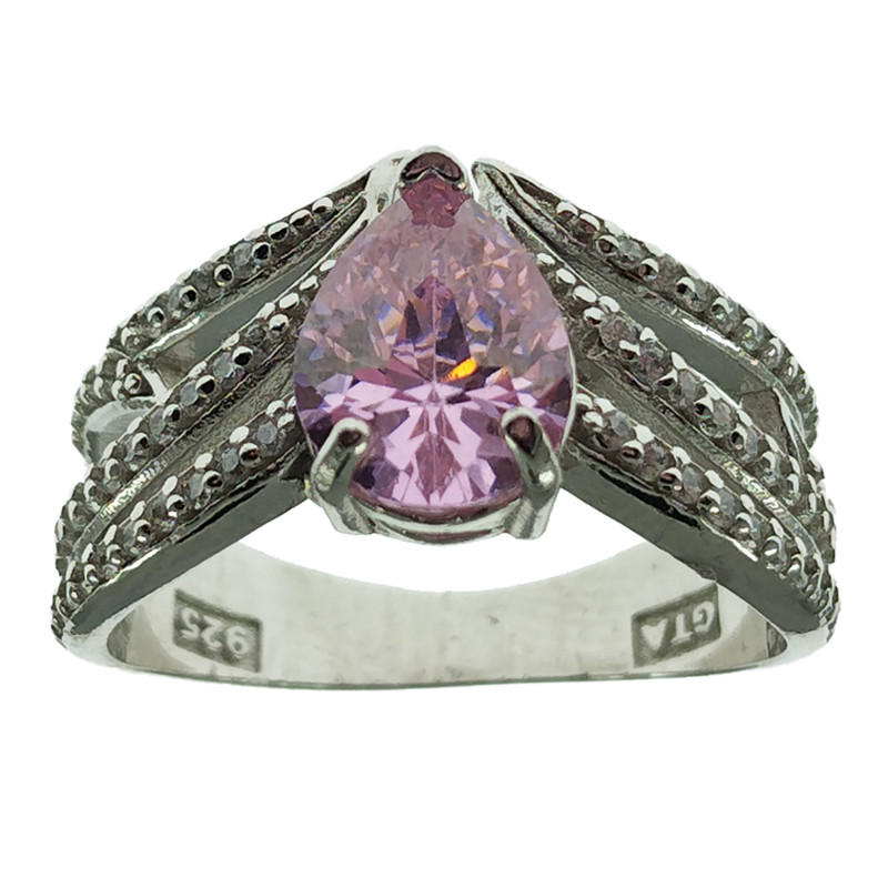 انگشتر نقره زنانه سلین کالا مدل یاقوت سرخ کد 53