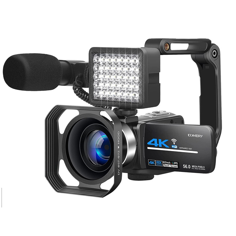 دوربین فیلم برداری کمری مدل 4k UHD 56MP with Night Vision WiFi 18X