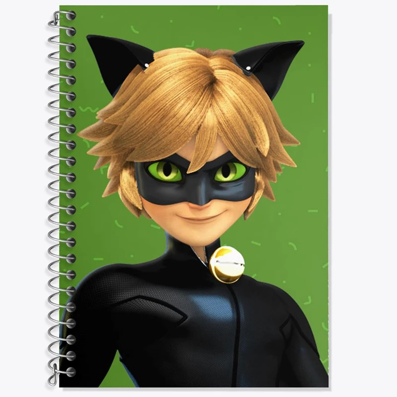 دفتر زبان 50 برگ خندالو مدل دو خط طرح پسر گربه ای کد 3444