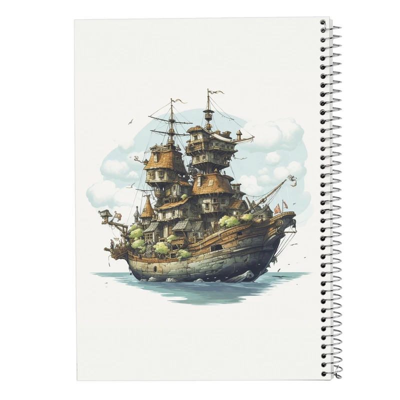 دفتر ژورنال نویسی 50 برگ مدوپد مدل نقطه ای طرح Ghibli کد DF2531