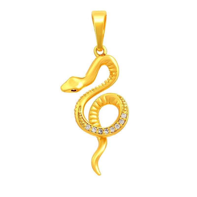 آویز گردنبند زنانه ژوپینگ مدل مار - - 1