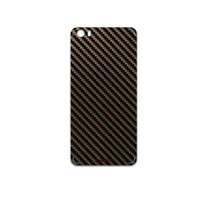 MAHOOT Glossy-Brown-Fiber Cover Sticker for Xiaomi Mi 5