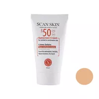 کرم ضد آفتاب رنگی اسکن اسکین مدل dry touch مناسب انواع پوست حجم 40 میلی لیتر