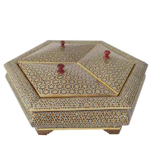 شکلات خوری خاتم کاری مدل آمیتیس کد 3-T
