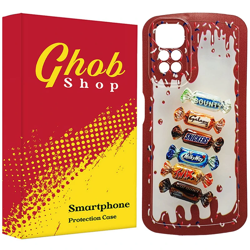 کاور قاب شاپ مدل ژله ای طرح شکلات مناسب برای گوشی موبایل شیائومی Redmi Note 12 Pro 4G / Redmi Note 11 Pro 4G / 5G 