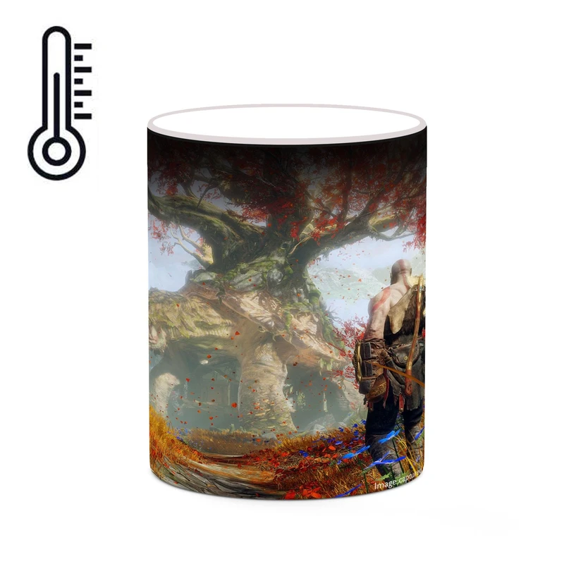 ماگ حرارتی کاکتی طرح گاد آف وار God Of War مدل mgh40496