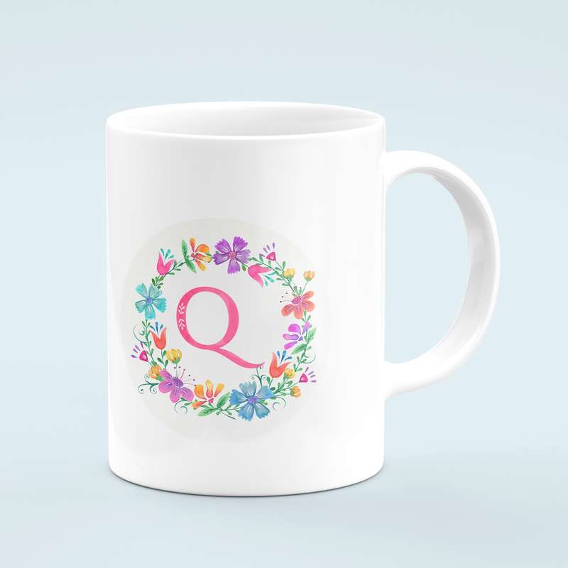ماگ طرح حرف Q مدل MU00017