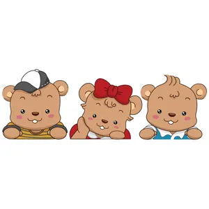 Zhivar Kind Bears Wall Sticker