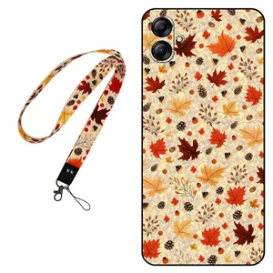 Megafone Fall 0017 Cover For Samsung Galaxy A04e / F04 Mobile Neckband