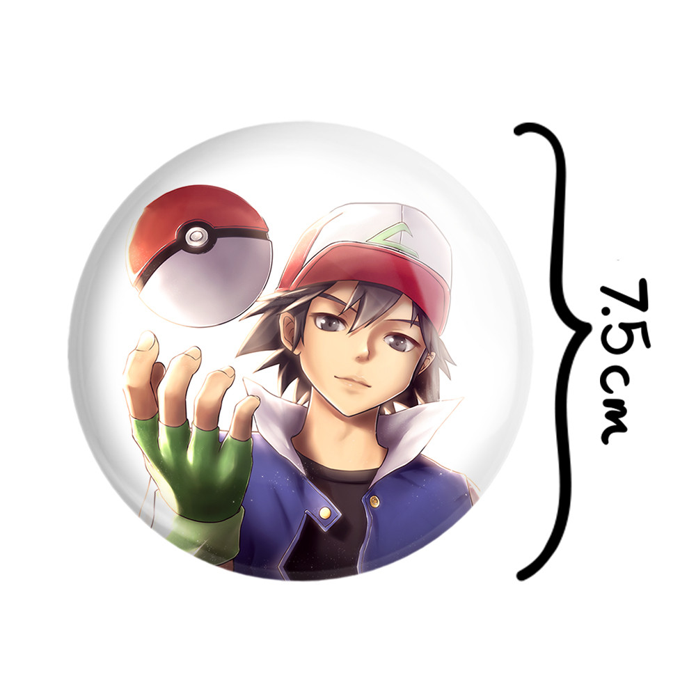 آینه جیبی خندالو طرح ساتوشی انیمه پوکمون مدل تاشو کد 17345