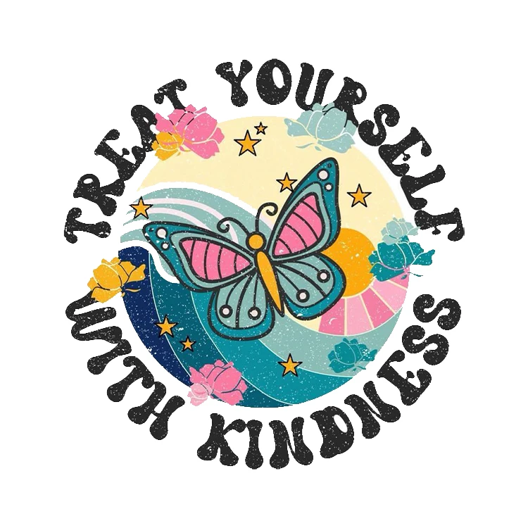 استیکر پارچه و لباس پاد آفرین مدل پروانه کد 511